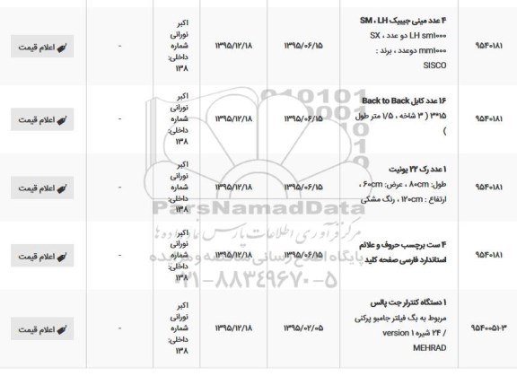 استعلام  ، استعلام 4 عدد مینی جیبیک  و...