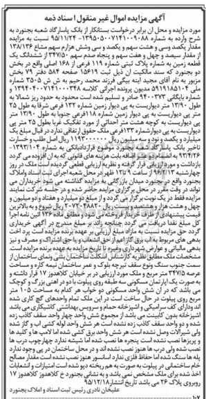 مزایده,مزایده زمین به شماره پلاک ثبتی شماره 119 فرعی
