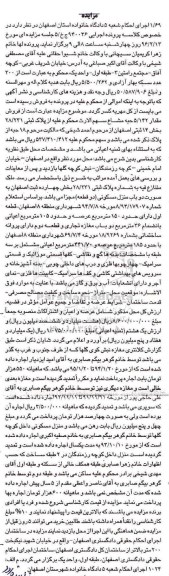 مزایده,مزایده 5.142 حبه مشاع سهم الارث از پلاک ثبتی