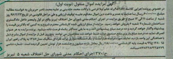 مزایده,​مزایده یک دستگاه سواری پراید نقره ای 