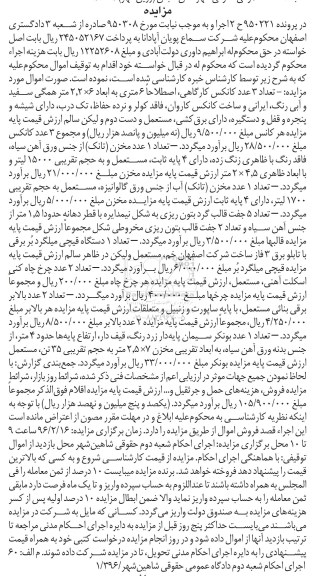 آگهی مزایده,مزایده تعداد 3 عدد کانکس کارگاهی