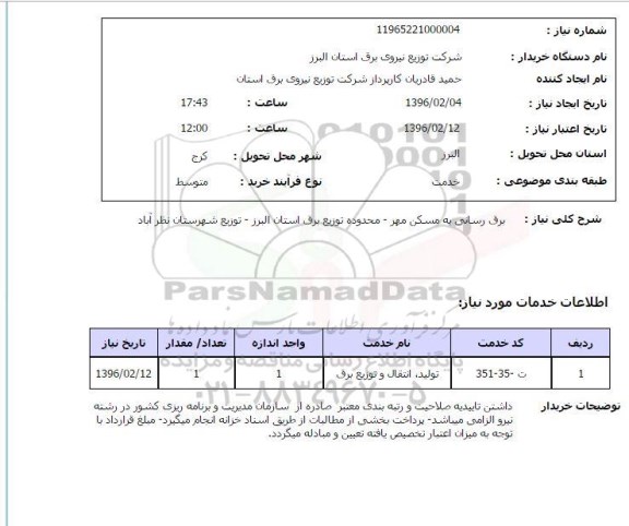 استعلام استعلام برق رسانی به مسکن مهر 