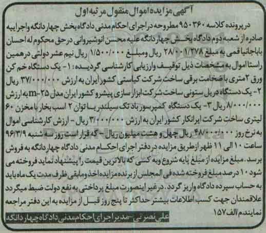 مزایده ، مزایده دستگاه خم کن ورق 2 متری....