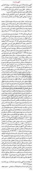 مزایده,مزایده دویست و یک سهم مشاع از سیصد سهم یکباب دکان
