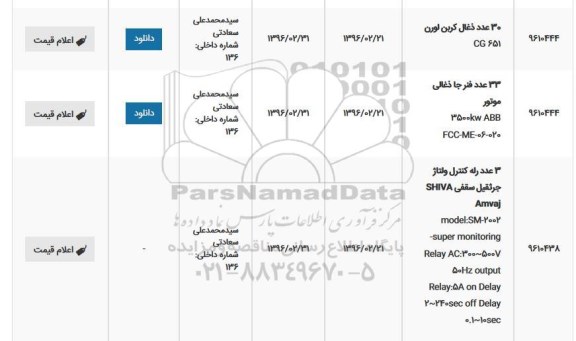 استعلام, استعلام 30 عدد ذغال کربن لورن CG651