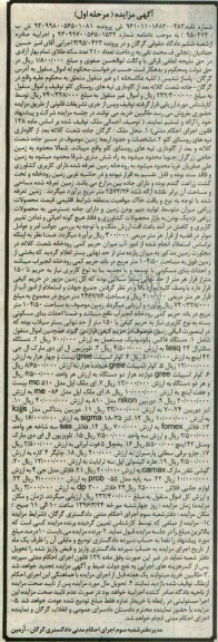 مزایده, مزایده دستگاه فاکس  ....