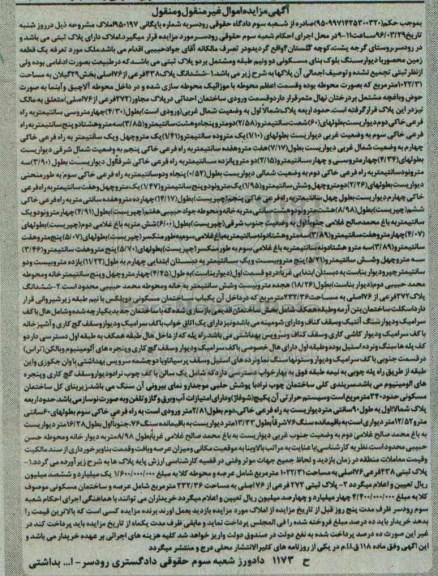مزایده,مزایده املاک دارای پلاک ثبتی