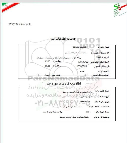 استعلام, استعلام دارو، پزشکی و سلامت