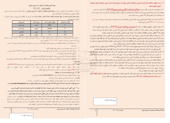 مناقصه، مناقصه لوله گذاری فاضلاب کرکوند 
