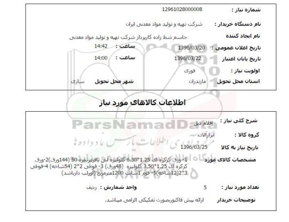 استعلام, استعلام ورق کرکره ای 