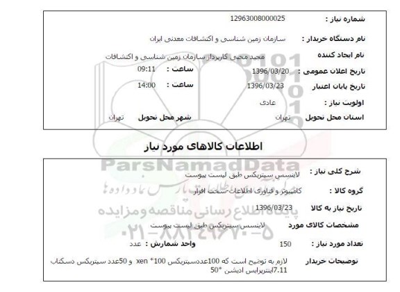 استعلام لاینسس سیتریکس 