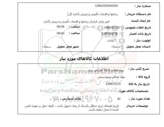 استعلام برنج هندی