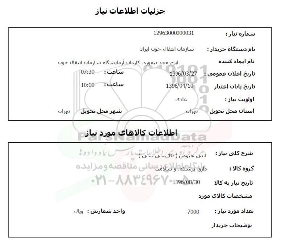 استعلام , استعلام آنتی هیومن 