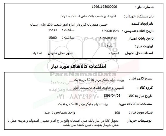 استعلام, استعلام یونیت درام چاپگر برادر 5240 درجه یک 
