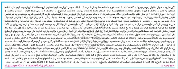 مزایده , مزایده انواع 11 دستگاه کانکس مستعمل سالنی ...