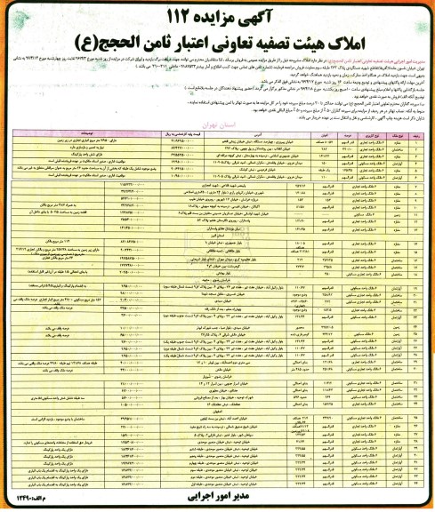مزایده,مزایده فروش املاک کاربری تجاری مسکونی 96.4.10