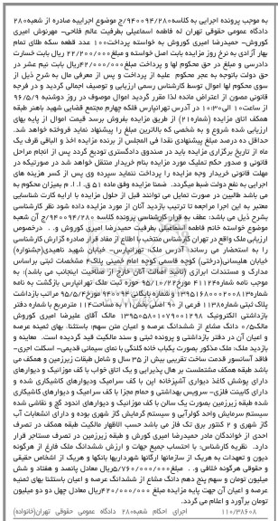 مزایده,مزایده یکباب خانه کلنگی با قدمت بیش از 35 سال