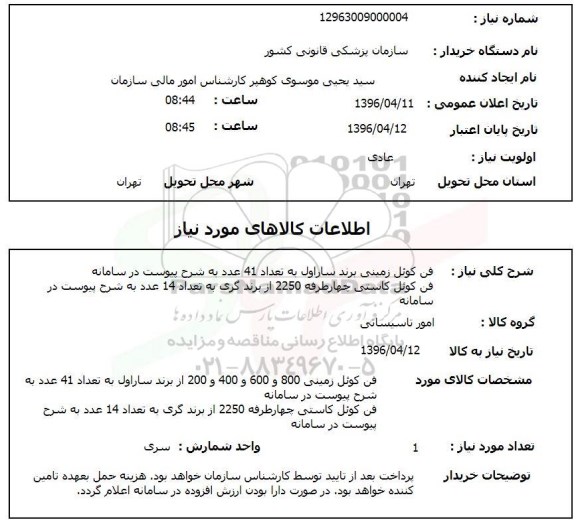 استعلام , استعلام فن کوئل زمینی برند ساراول 