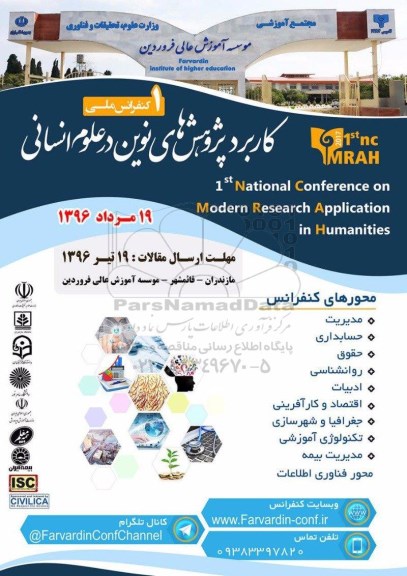 کنفرانس ملی کاربرد پژوهش های نوین در علوم انسانی