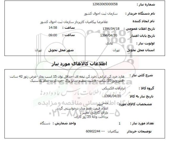استعلام هارد خرد کن ایرانی ...