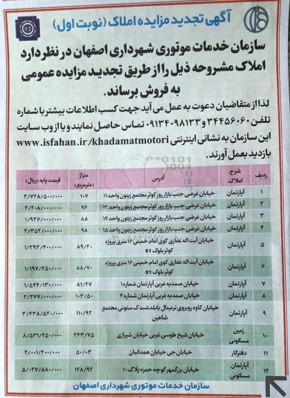 مزایده,مزایده فروش املاک آپارتمان زمین و دفتر کار