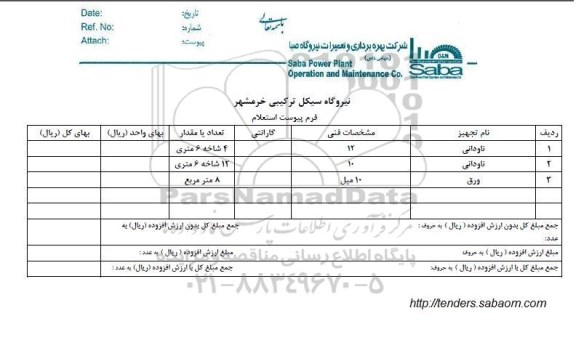 استعلام, استعلام ناودانی و ...