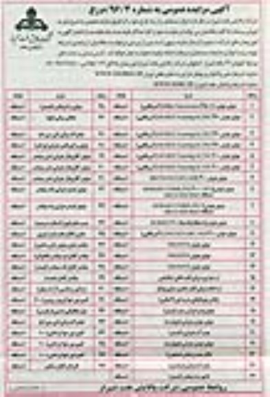 مزایده عمومی , مزایده اموال مستعمل و از رده خارج