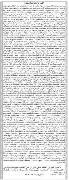 مزایده,مزایده اموال