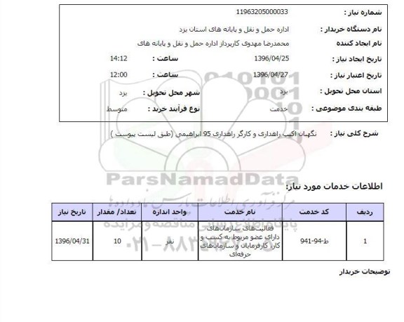 استعلام , استعلام نگهبان اکیپ راهداری و کارگر راهداری