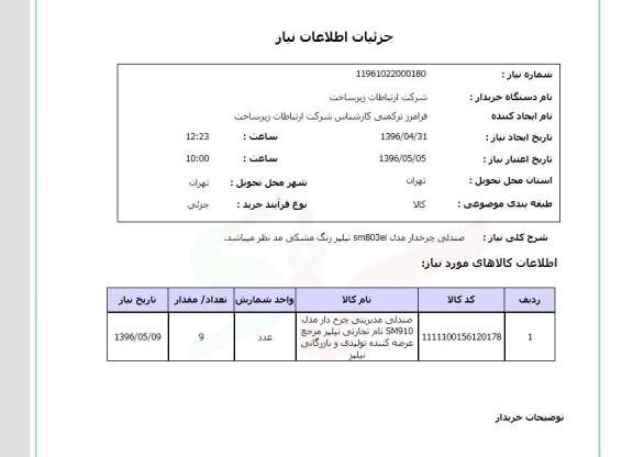 استعلام ​صندلی چرخدار
