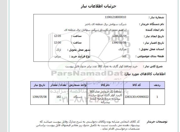 استعلام ,استعلام خرید محافظ کولر گازی ...