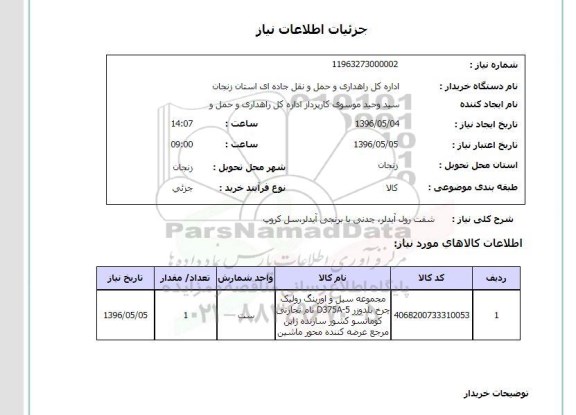 استعلام, استعلام شفت رول آیدلر