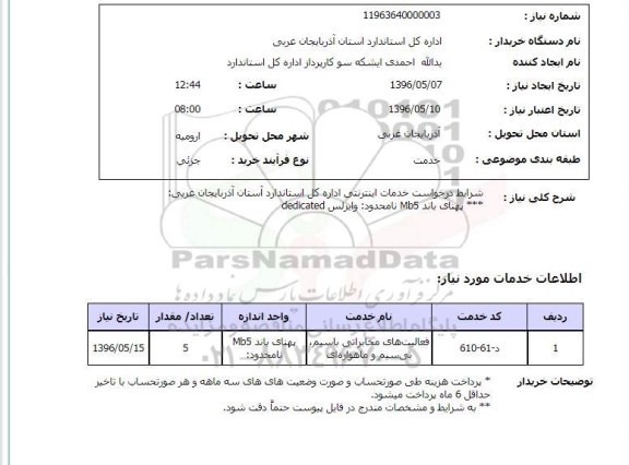 استعلام ,استعلام فعالیت های مخابراتی 