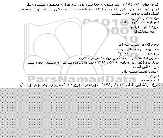 مناقصه اجرای خط انتقال فاضلاب شهرک صنعتی شماره ۲ ارومیه    
