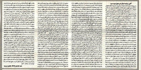 مزایده,مزایده اموال غیرمنقول شامل املاک توقیف شده نوبت دوم