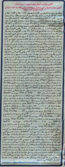 مزایده ,مزایده 7 سهم مشاع از 540 سهم مشاع زمین مزروعی
