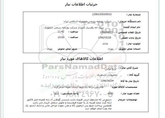 استعلام , استعلام برنج ایرانی 96.5.21