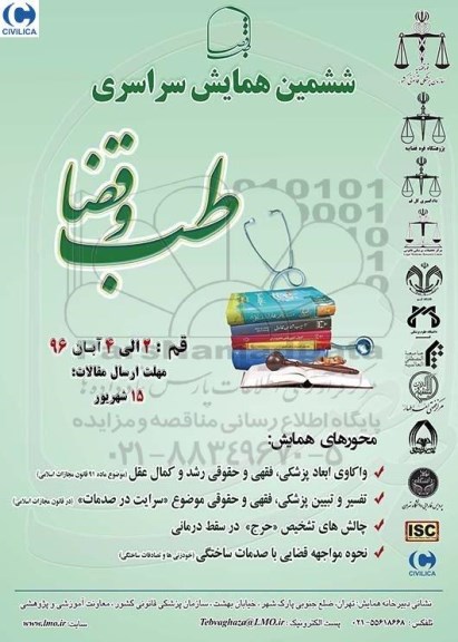 ششمین همایش سراسری طب و قضا 