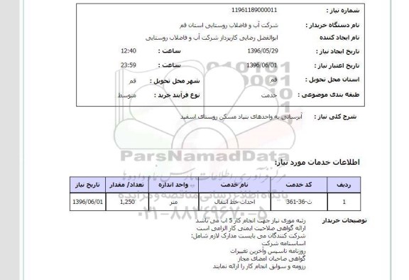 استعلام آبرسانی