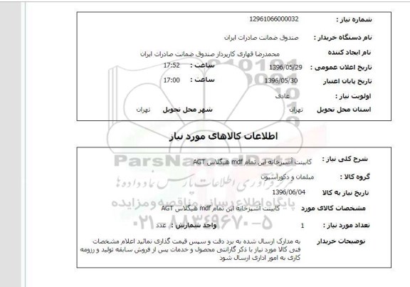 استعلام، استعلام کابینت آشپزخانه 