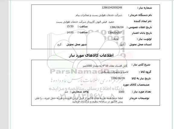 استعلام کابل افشان مغان ...