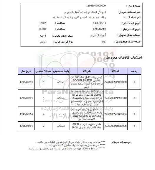 استعلام کیس رایانه کامل