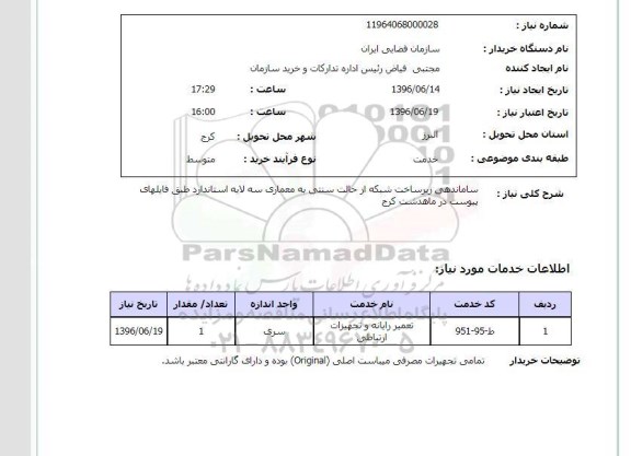 استعلام ,استعلام ساماندهی زیرساخت شبکه از حالت سنتی به معماری سه لایه 
