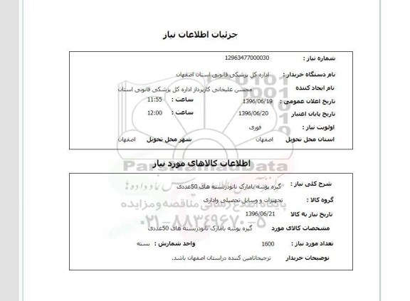 استعلام , استعلام  گیره پوشه با مارک نانو در بسته های 50 عددی 