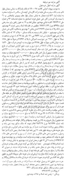 مزایده,مزایده پلاک بصورت تجاری مسکونی عرصه 460متر 