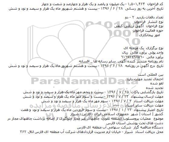 ارزیابی کیفی عملیات پرومسلوب المنفعه نمودن چاههای غیر مجاز