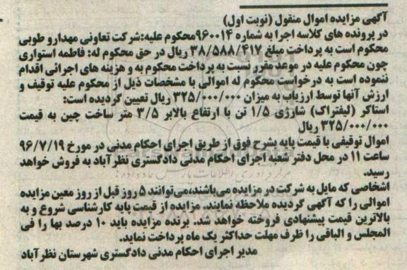 مزایده استاکر ( لیفتراک ) شارژی 1/5 