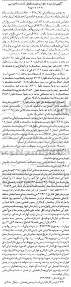 مزایده ,مزایده ششدانگ اپارتمان طبقه سه در یک مجتمع شش واحدی