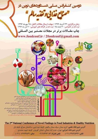 دومین کنفرانس ملی دستاوردهای نوین در صنایع غذایی و تغذیه سالم