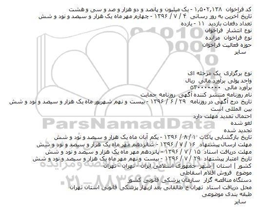 مزایده فروش اقلام اسقاطی  